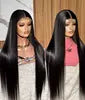 Raw Vietnamese Wigs Human Hair Transparent Lace Front Wholesale 13x6 Bone Straight Natural Color Lace Frontal Wig for Women