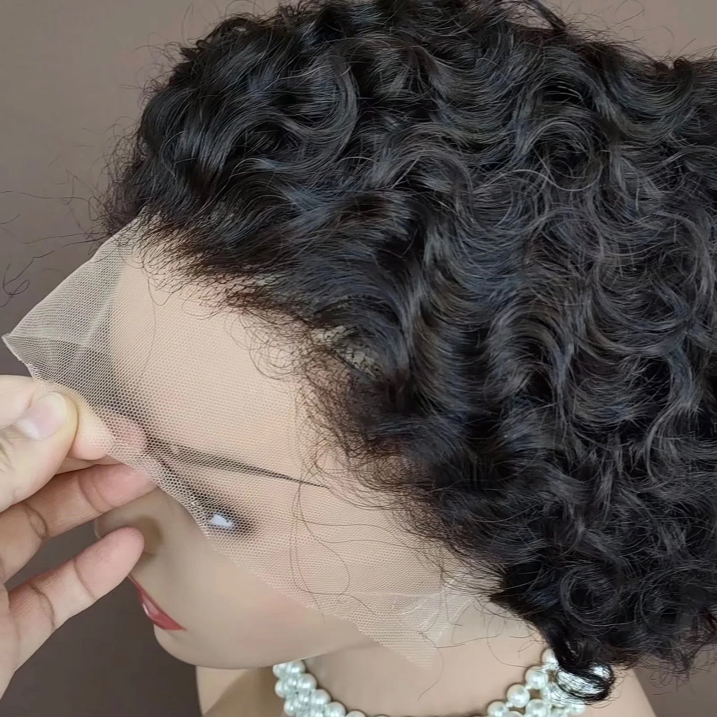 New Product Pixie Wig Curly Wholesale Price Full Lace Brazilian Human Hair Wig Fast Delivery Indian Raw Hair Vendors