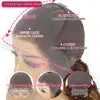 1B30 Body Wave Colored Highlight Ombre Glueless Lace Front Human Hair Wig Pre Plucked 13x6 HD Lace Frontal Wigs Human Hair