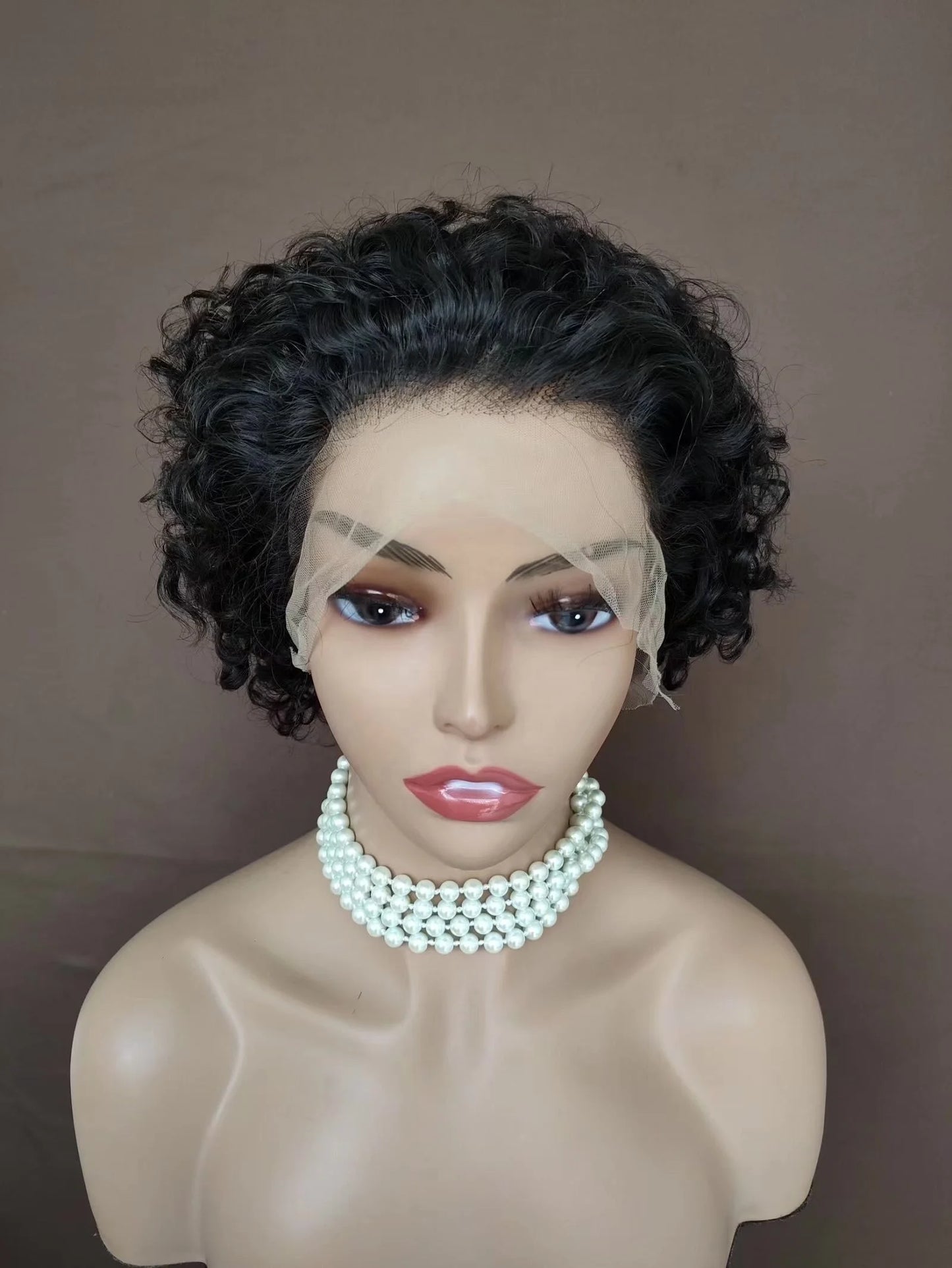 New Product Pixie Wig Curly Wholesale Price Full Lace Brazilian Human Hair Wig Fast Delivery Indian Raw Hair Vendors