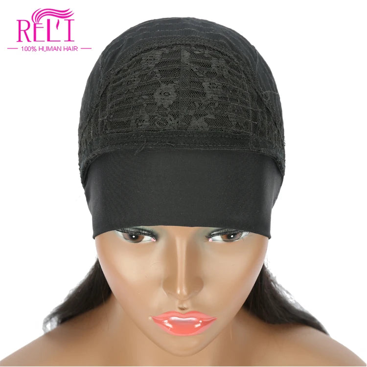 Headband Human Hair Wig None Lace Front Glueless Brazilian Virgin Hair Machine Made Headband Wig for Women