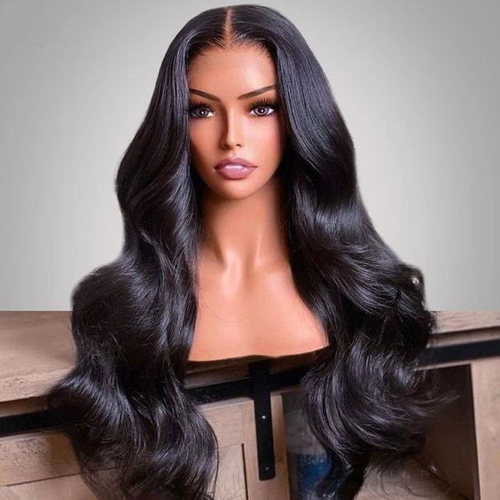 Double Drawn 13x6 Hd Human Hair Lace Front Wigs Pre Plucked Body Wave for Black Women HD Swiss Lace Frontal Wigs Human Hair