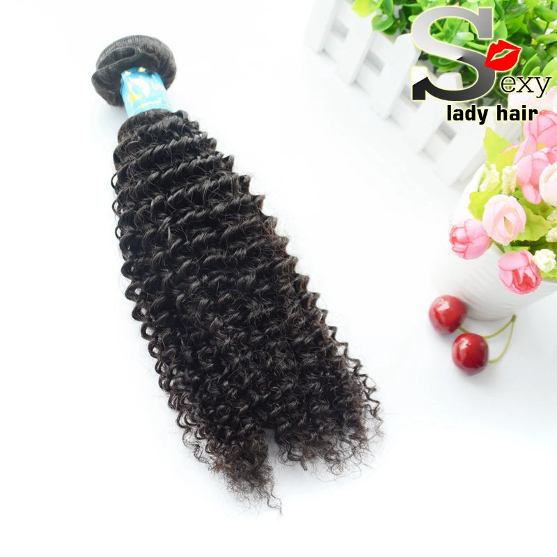 Ture Length 100% Human Hair Raw Curly Hair Extension Factory Price Wholesale Kinky Curly Hair