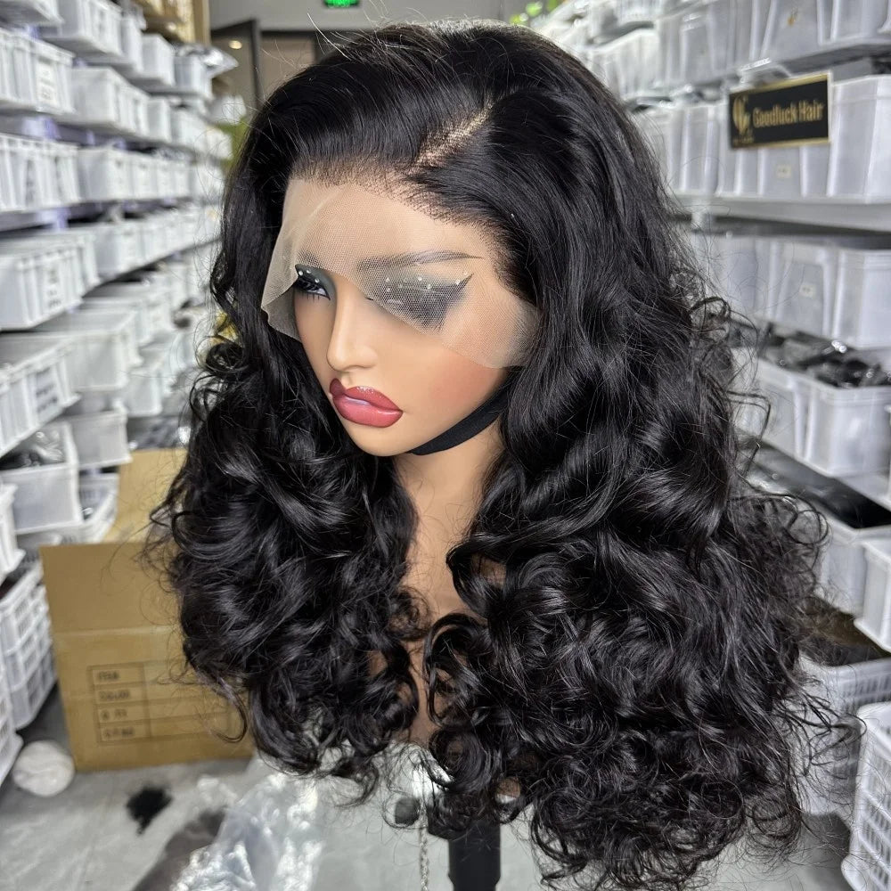 GL Luxury Wigs Bouncy Spring Curly Raw Vietnamese Hair 3D Loose 13x6 Hd Human Hair Lace Front Wig Raw Indian Hair Frontal Wigs