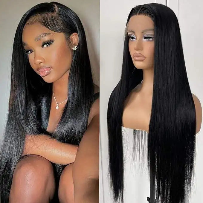 Raw Vietnamese Wigs Human Hair Transparent Lace Front Wholesale 13x6 Bone Straight Natural Color Lace Frontal Wig for Women