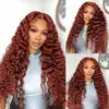 Cheap Deep Wave Curly Human Hair Wig Human Hair HD Lace Front Wigs for Black Women Raw Vietnamese Hair Lace Frontal Wigs