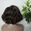 Wholesale Super Double Drawn Fumi Egg Curly Loose Wave 5*5 Glueless Wigs Human Hair Wig for Women
