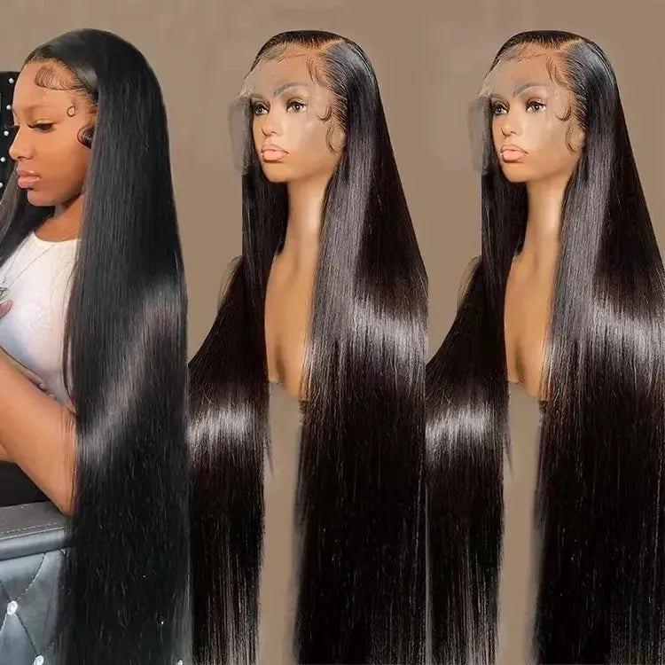 Wholesale 13x6 HD Lace Frontal Glueless Extensions Long Straight Body Wave Black Women's Wear Go Hair Wigs Made Raw Deep Wave