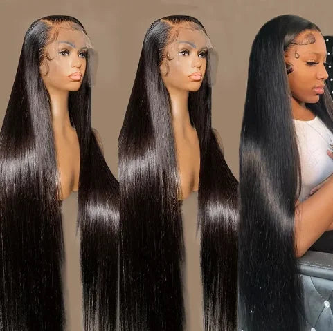 Straight Lace Front Layer Wigs Human Hair Layered Lace Wig Easy to Wear Glueless Wigs for Black Women