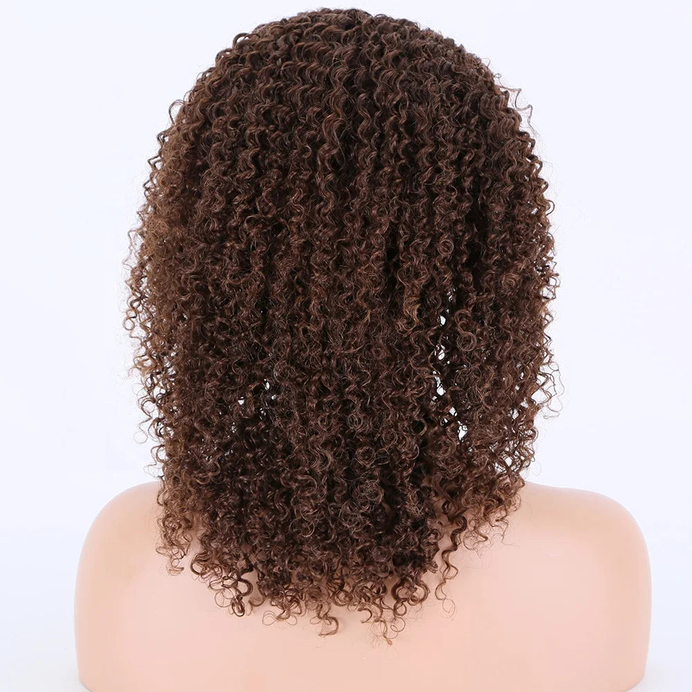 Premier 200% Density Brazilian Afro Kinky Curly Hair Headband Wig for Black Women