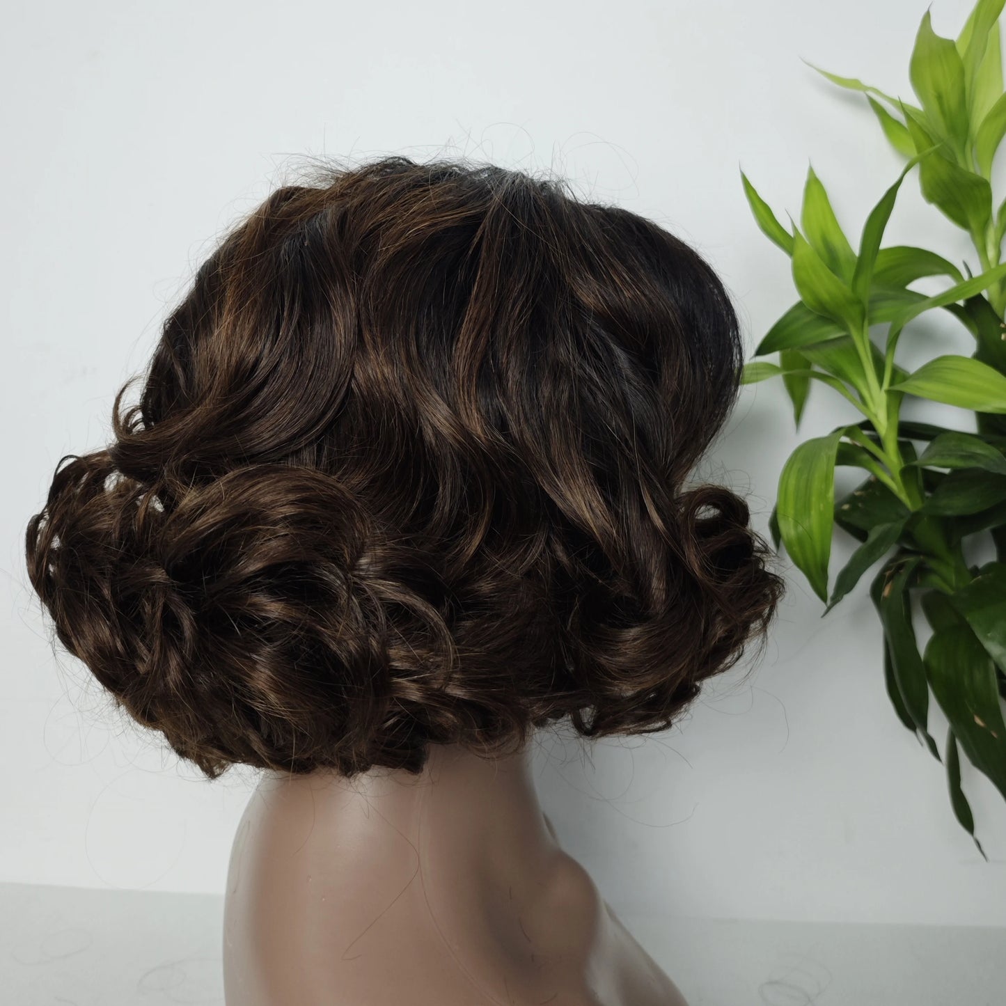 Wholesale Super Double Drawn Fumi Egg Curly Loose Wave 5*5 Glueless Wigs Human Hair Wig for Women