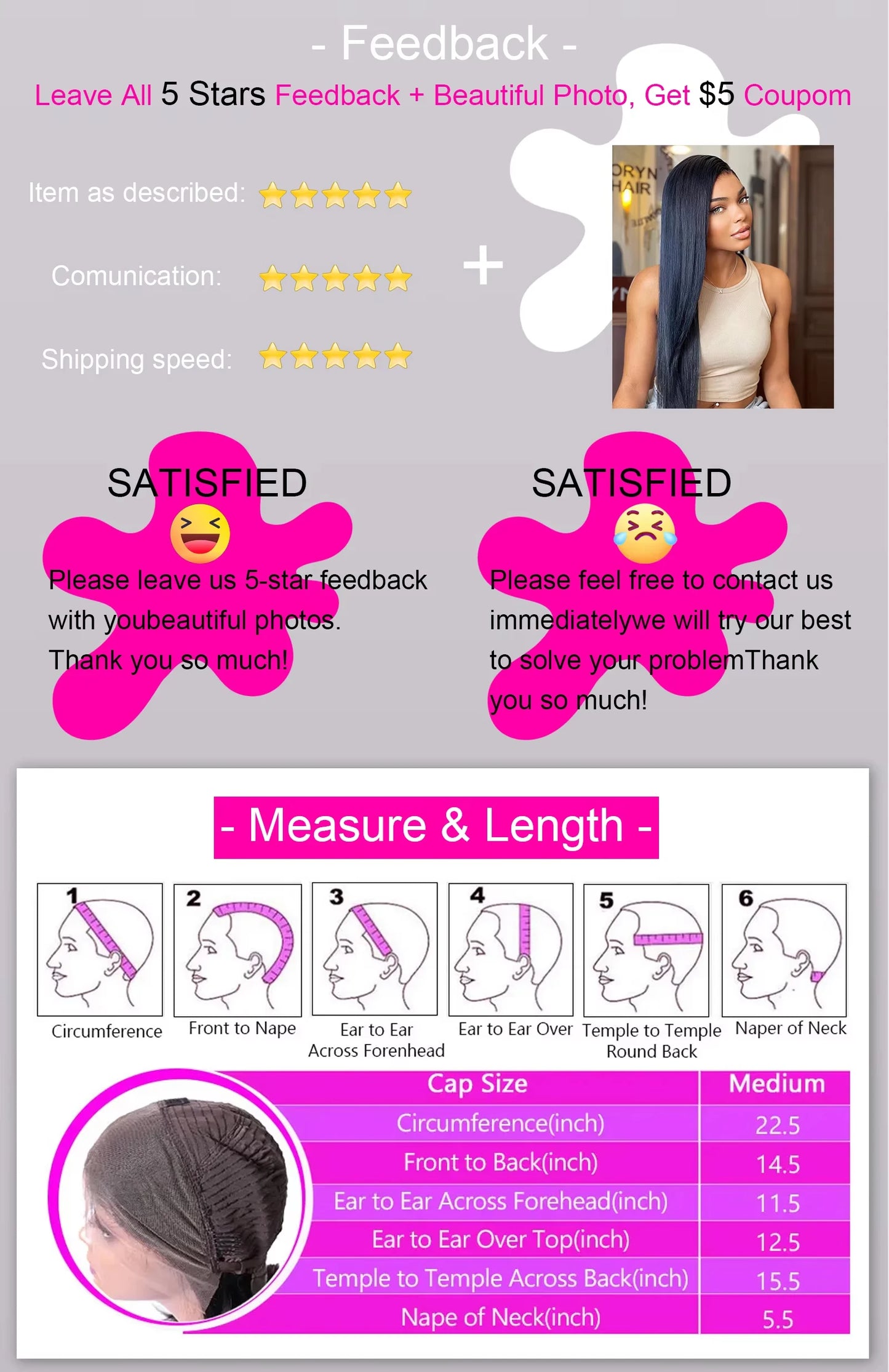 360 HD Full Lace Front Wigs Kinky Curly Human Hair Wig Pre Plucked Glueless Wig Invisible Drawstring 100% Brazilian Human Hair