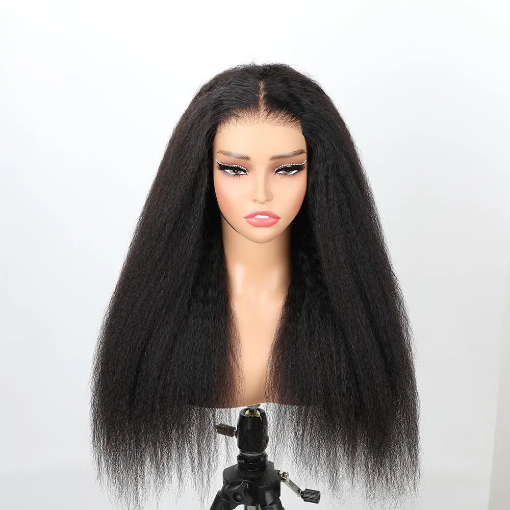 250D Invisible Strap Lace Wig Human Hair 360 Full Lace Front Human Hair Wig Kinky Straight Lace Frontal Wig Glueless Wigs