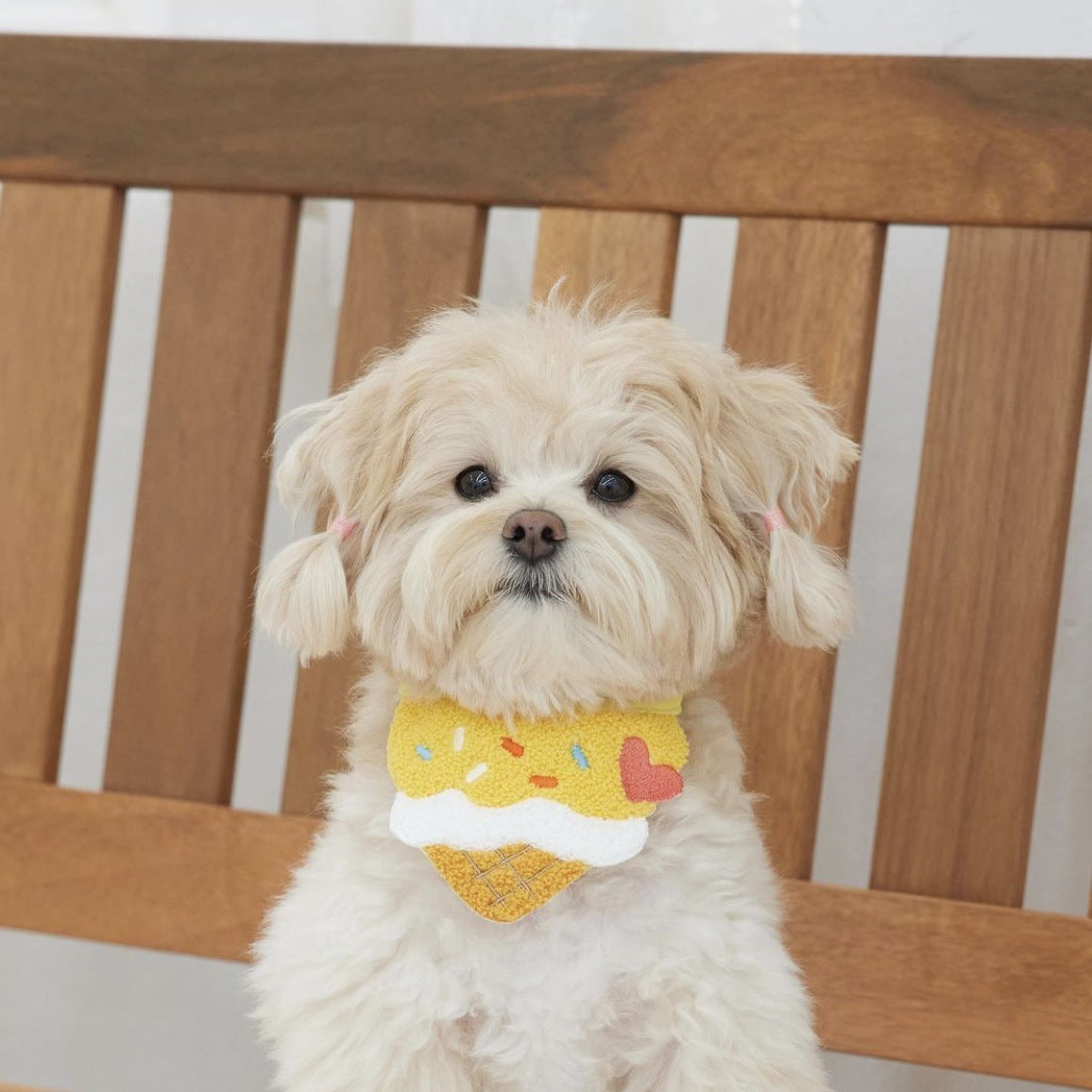 Cute Ice Cream Dog Bib Cat Pet Saliva Pocket Saliva Towel