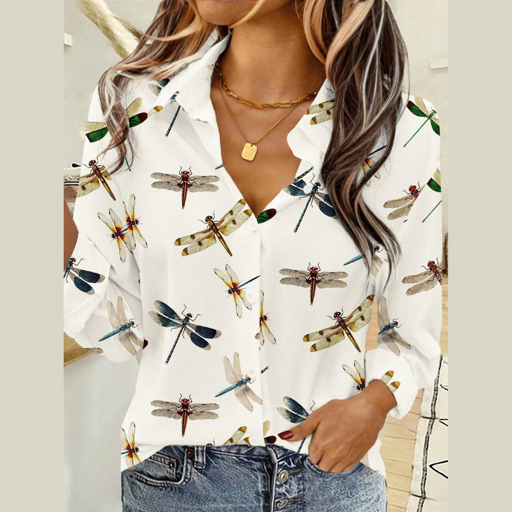 Women's Summer 3D Printed Blouse