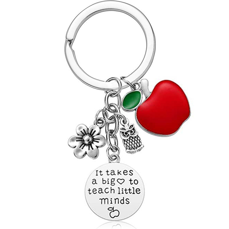 Alloy Lettering Keychain Valentine's Day Birthday Christmas Teacher Gift