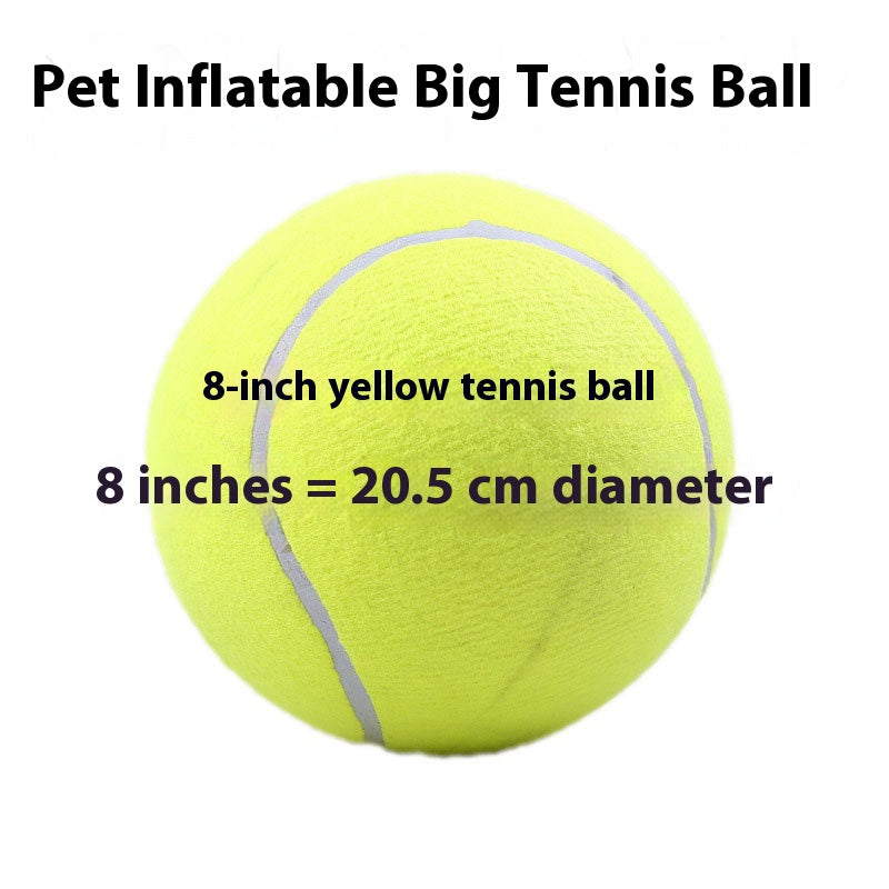 Tennis Pet Toy Inflatable Training Rubber Big Ball Elastic Ten Times Happy Corgi Golden Retriever