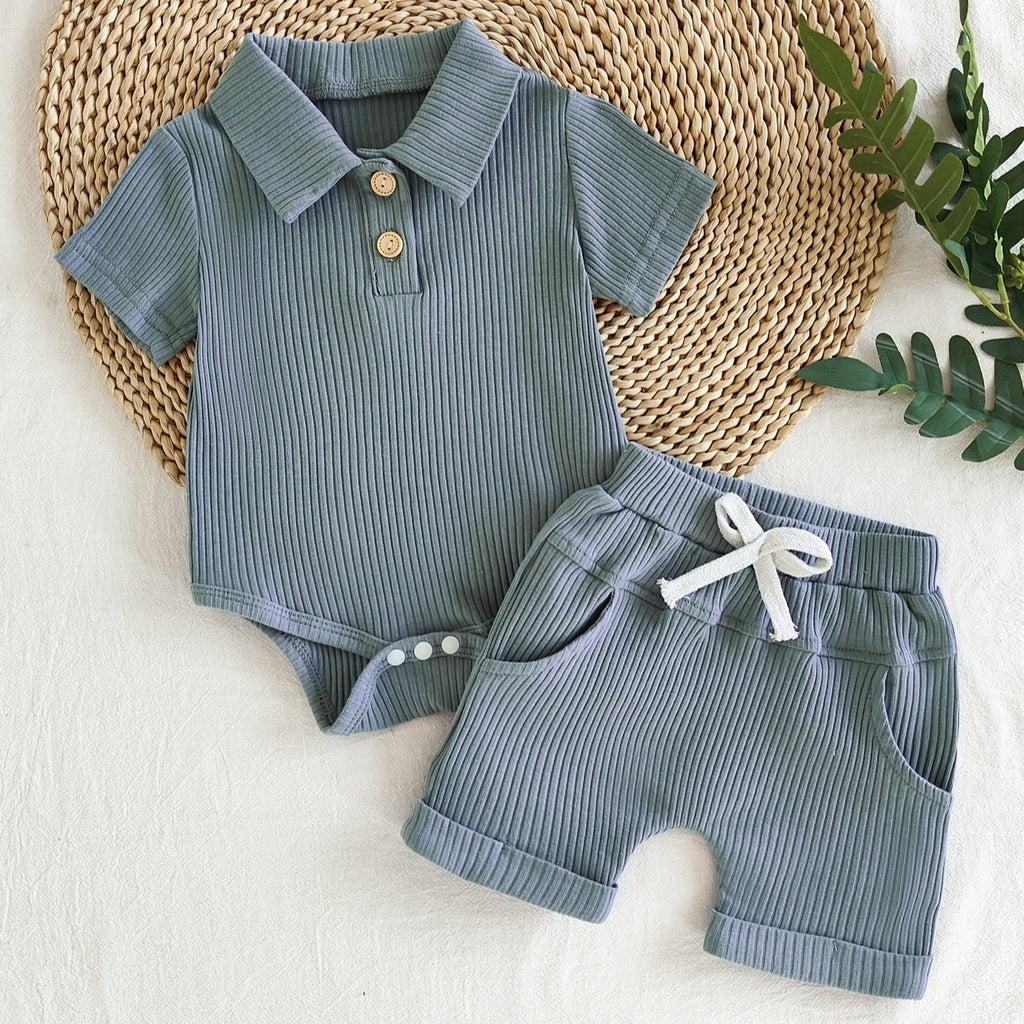 Boys' Short Sleeved Kazakhstan Suit