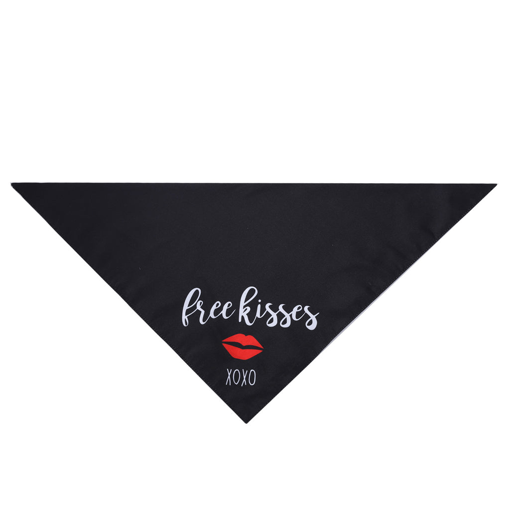 Pet Saliva Towel Scarf Love Triangle