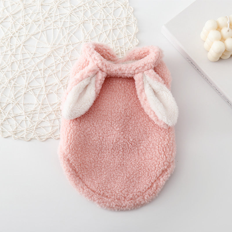 Cute Bunny Costume With Bunny Ears Vest For Autumn And Winter