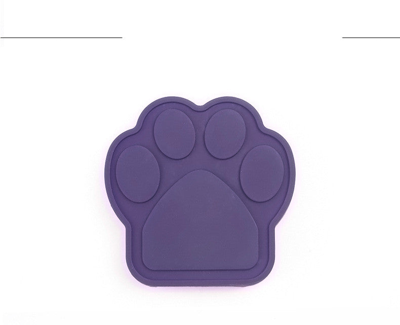Pet Bathing Silicone Suction Cup Fixed Bowl Eating Slowly To Divert Attention Dog Paw Pad
