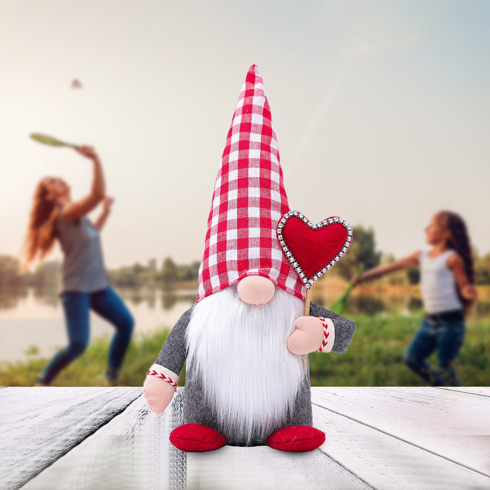 Valentine's Day Love Shape Faceless Doll Gift Fabric Doll