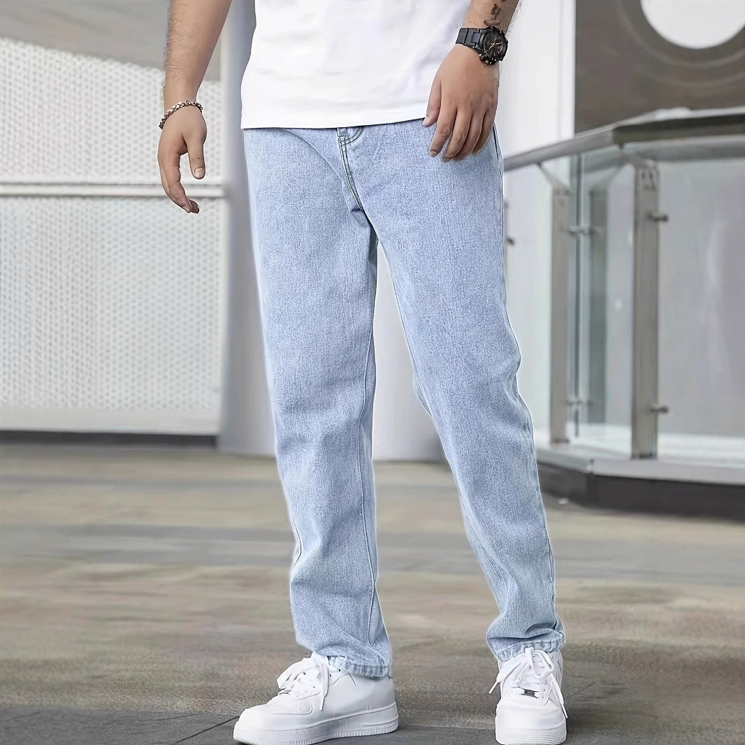 Youth Slim Jeans Men's Fashion Casual Men's Clothing