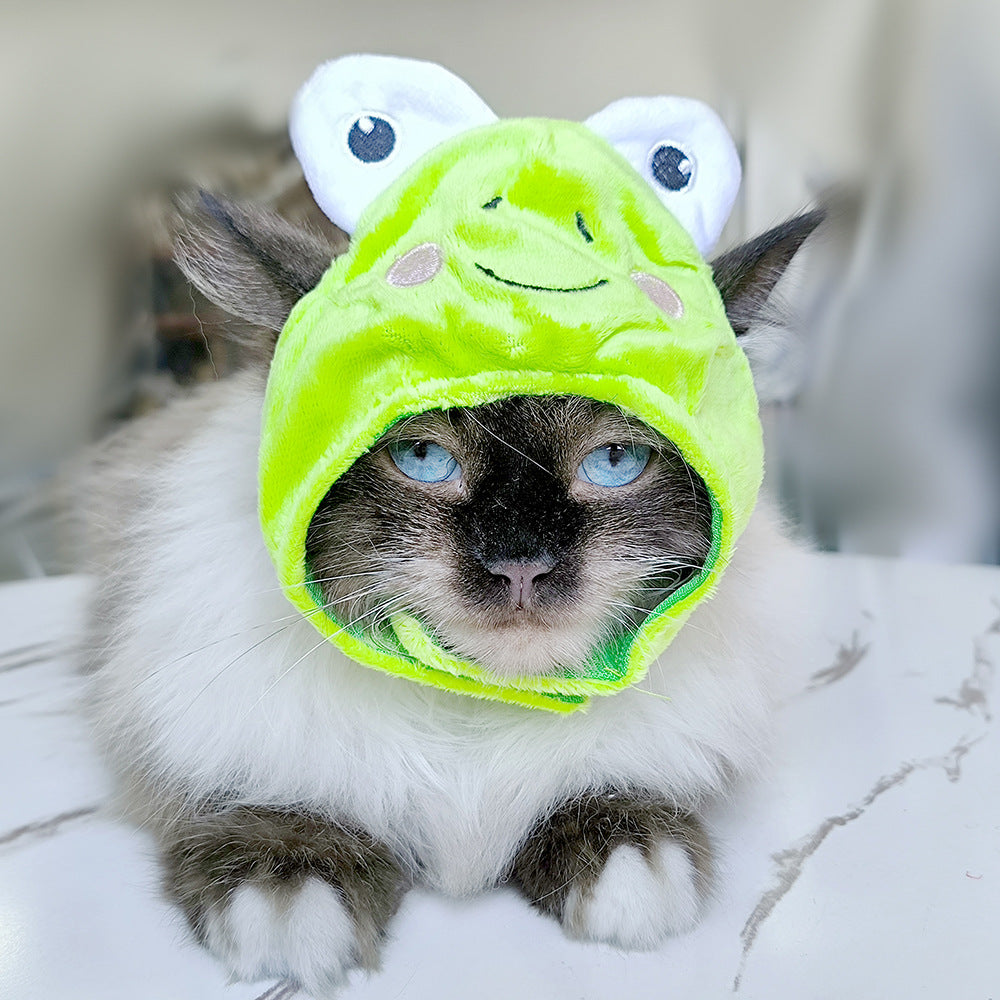 Pet Headgear Cute Dog Teddy Dress Up SUNFLOWER Cat Headdress Wig Cat Headgear Hat