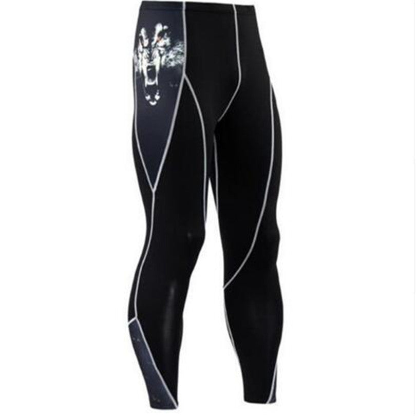 Summer Men's Blackout Compression Tight Fitting Pants