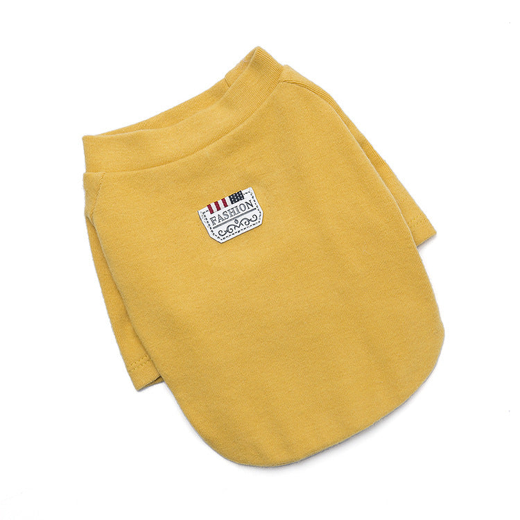 Pet full three-color base shirt