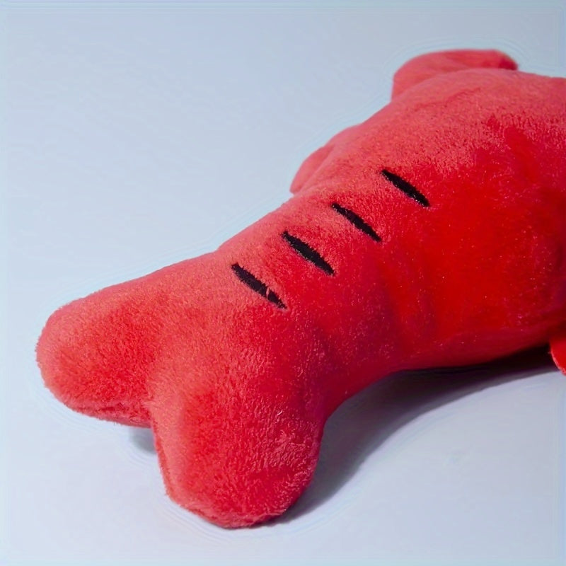 Squeaky Lobster Stuffed Toy For Dog Interactive Bite Resistant Toy For Small And Medium Dogs Crab Lobster