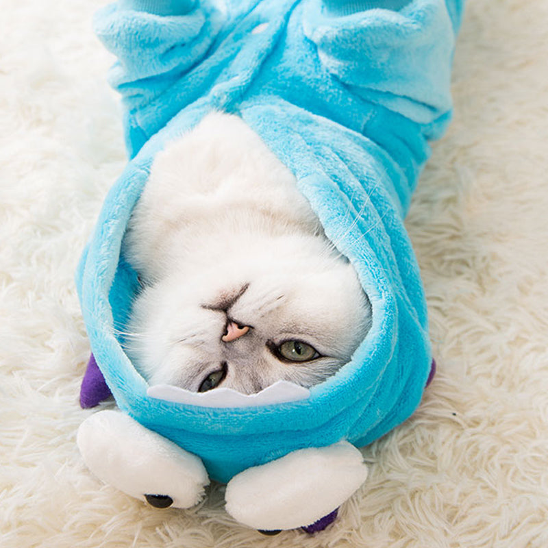 Net red cat disguise small milk cat hairless cat kitten four legged clothes cute cat pet English short autumn winter clothes