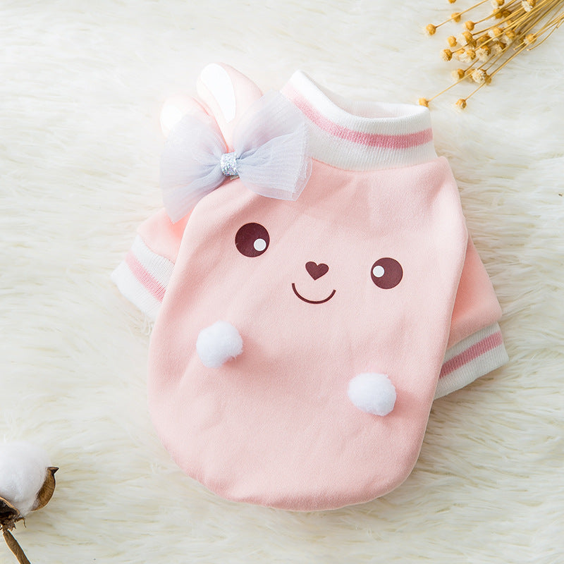 Fashion Cute Cartoon Pet Autumn And Winter Clothes