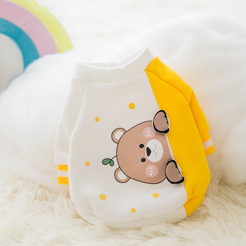 Fashion Cute Cartoon Pet Autumn And Winter Clothes