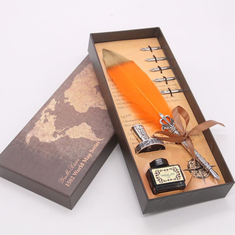 European Style Retro Fountain Pen Set Teacher's Day Gift Pen