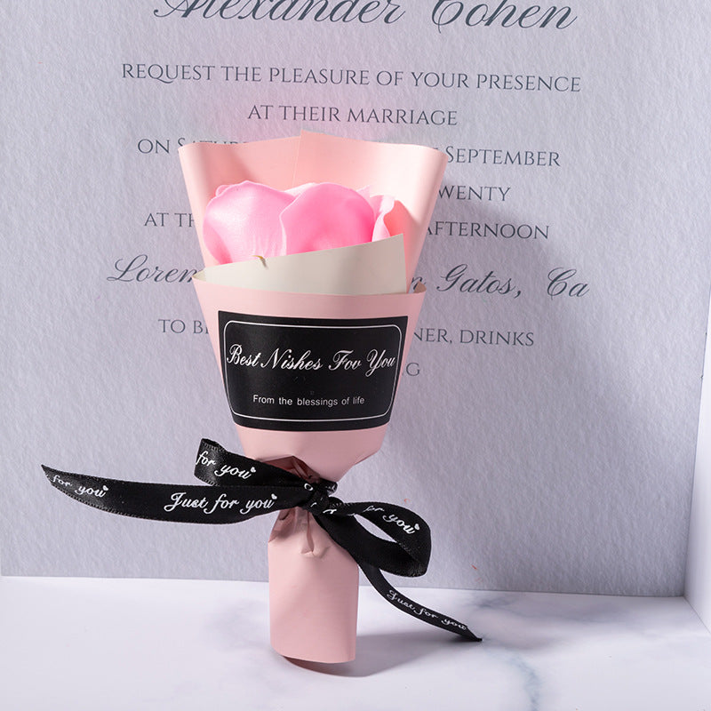 Single Artificial Soap Flower Rose Flower Valentine's Day And Tanabata Creative Confession Gift Gift