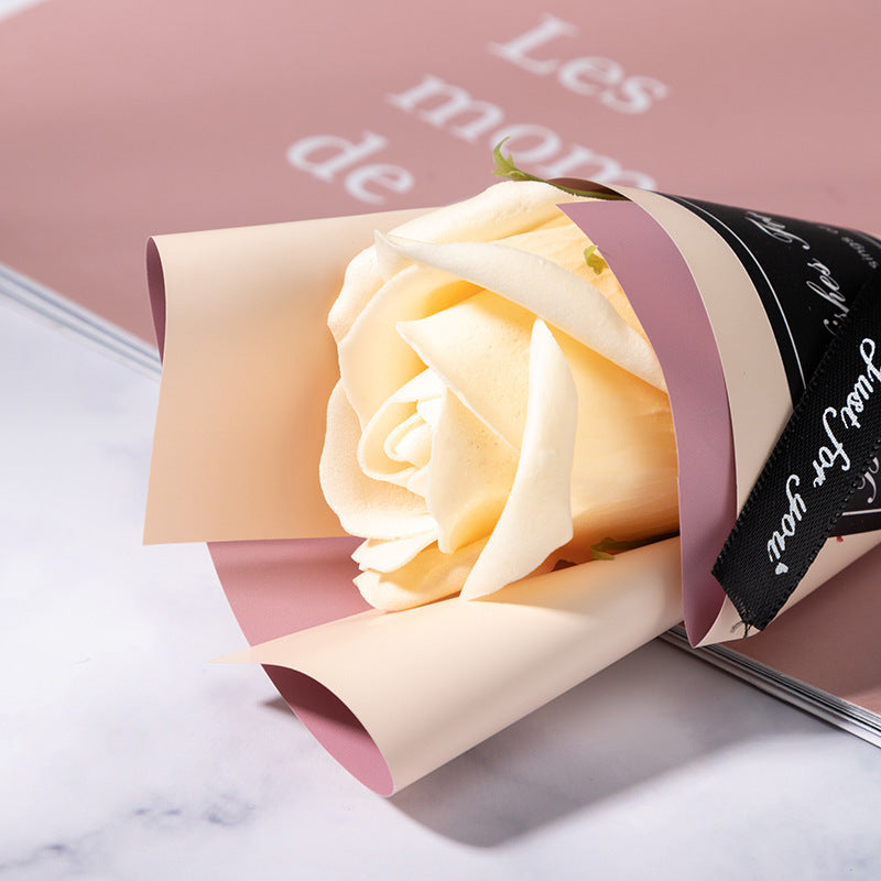 Single Artificial Soap Flower Rose Flower Valentine's Day And Tanabata Creative Confession Gift Gift