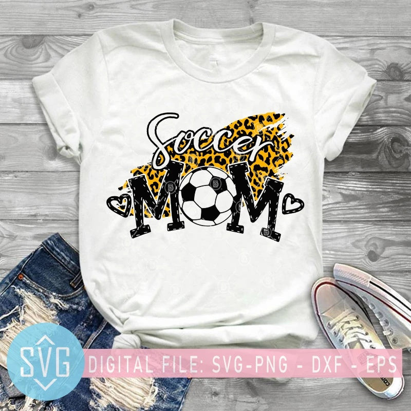 Mother's Day Gift Women's Cotton Leopard Print Casual T-shirt
