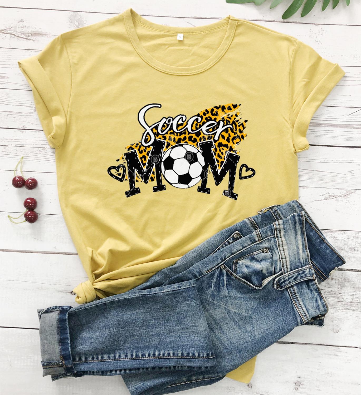 Mother's Day Gift Women's Cotton Leopard Print Casual T-shirt