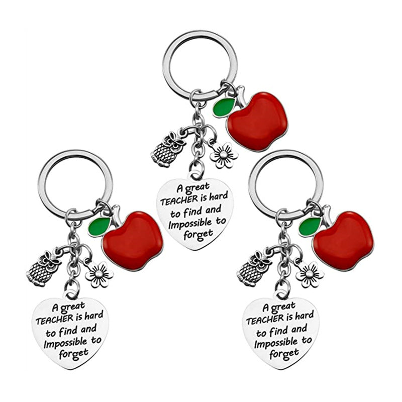 Alloy Lettering Keychain Valentine's Day Birthday Christmas Teacher Gift