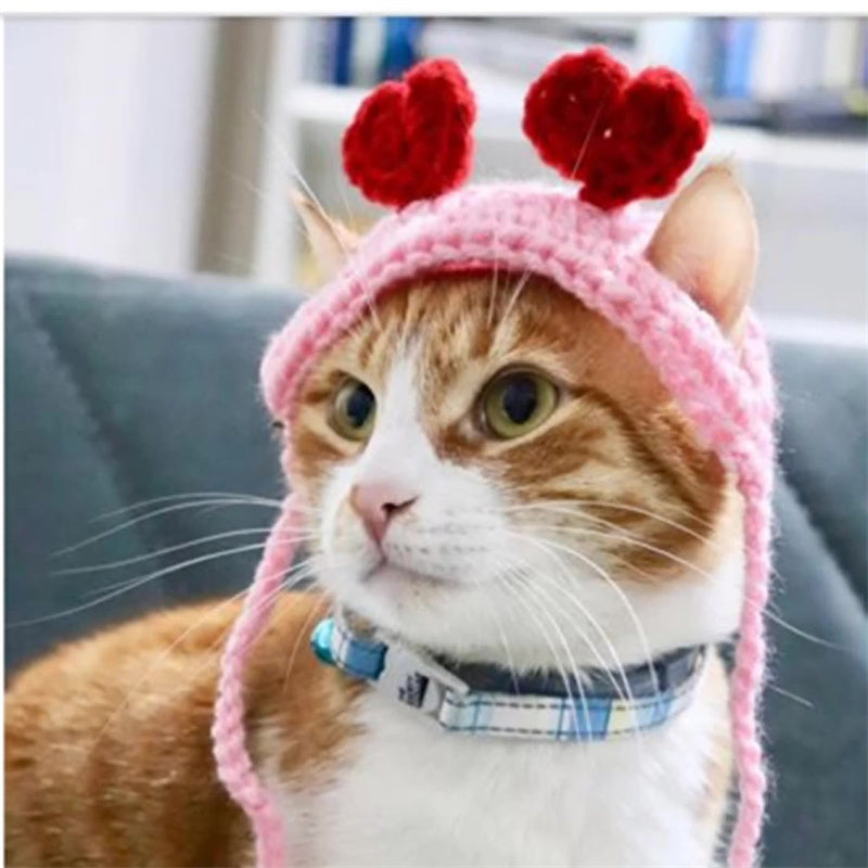 Hand-woven Pet Cat Head Cover