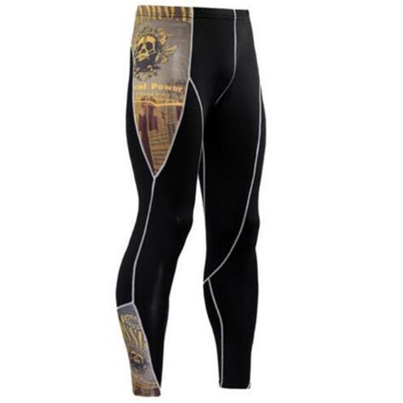 Summer Men's Blackout Compression Tight Fitting Pants