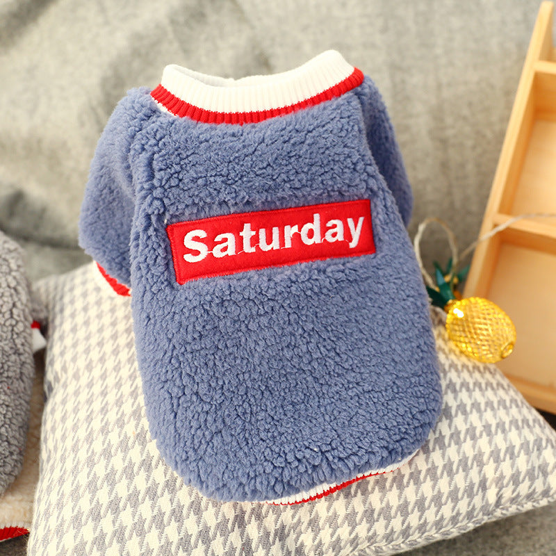 Lamb cashmere crew neck two-legged clothing