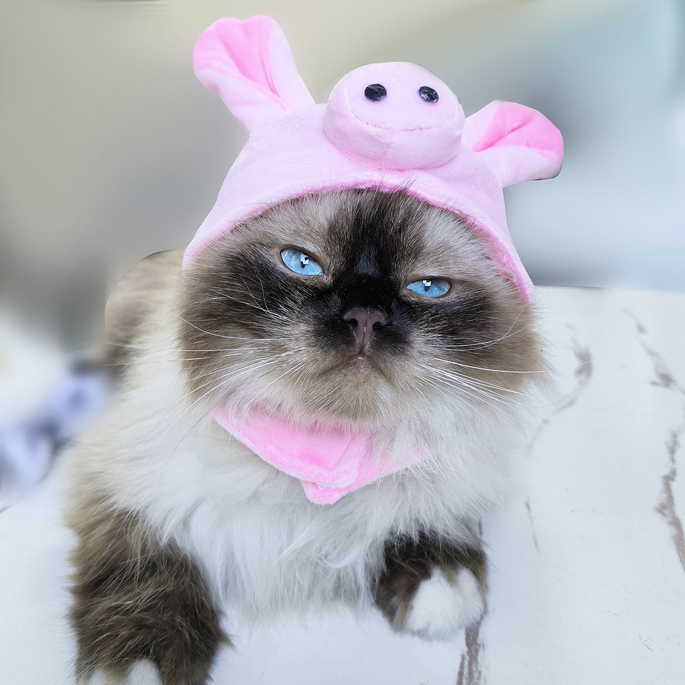 Pet Headgear Cute Dog Teddy Dress Up SUNFLOWER Cat Headdress Wig Cat Headgear Hat