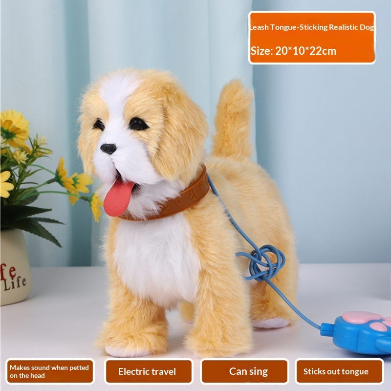 Simulation Dog That Walks Barks Wags Its Tail And Plays Musicelectric Plush Toy Dog Electronic Pet Dog With Motion-sensing Capabilities