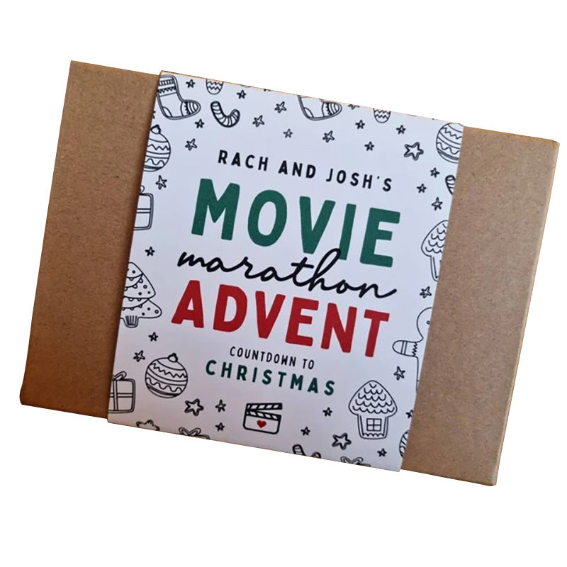 Creative Personality Christmas 24-day Countdown Gift Greeting Card
