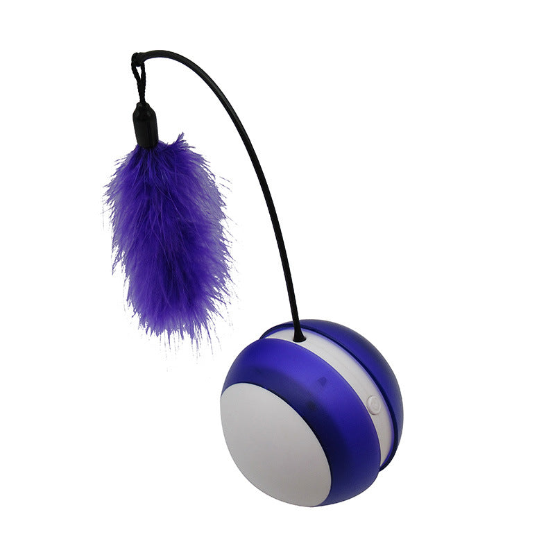 Electric random rolling funny cat toy