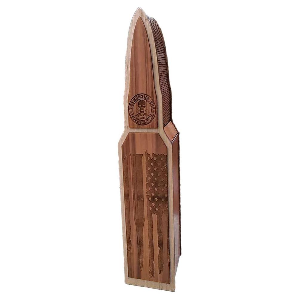 Wooden Bullet Red Wine Gift Box Diy Assembly Red Wine Box Father's Day Gift Box