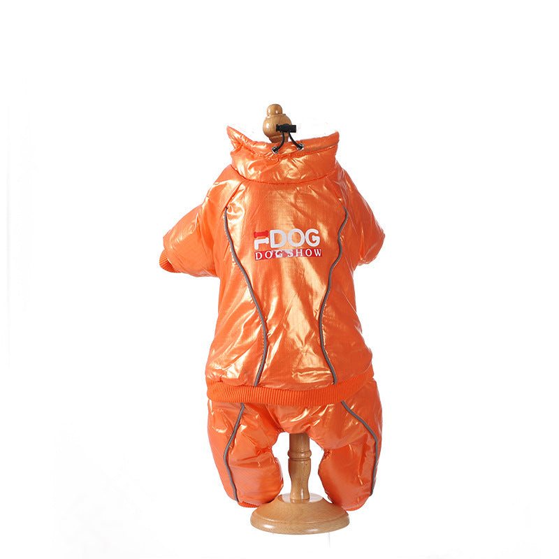 Down Jacket Puppy Windproof Hood For Cold And Warm