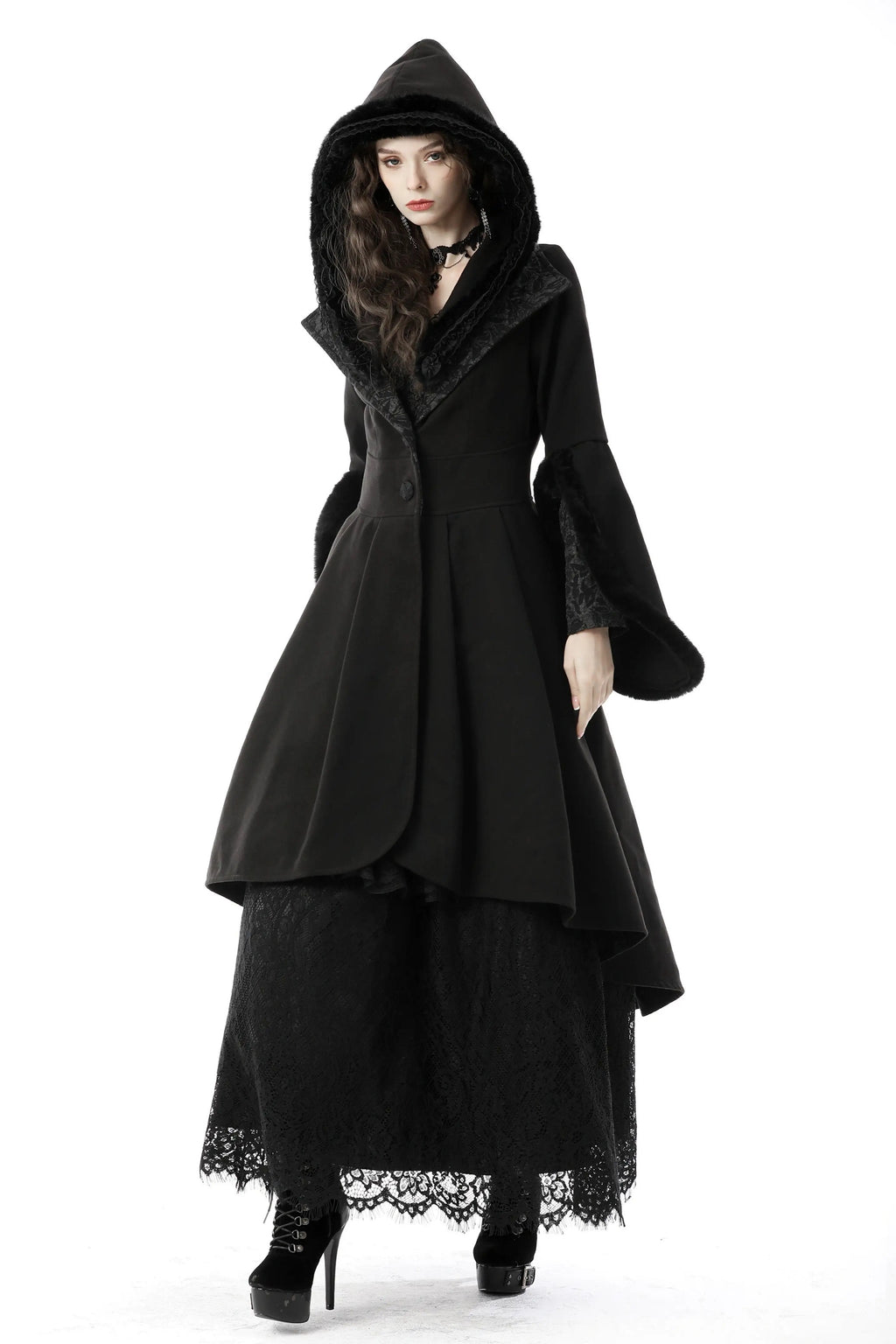 Simple And Versatile Stand Collar Coat Wool Coat